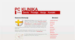 Desktop Screenshot of pcklinika.rs
